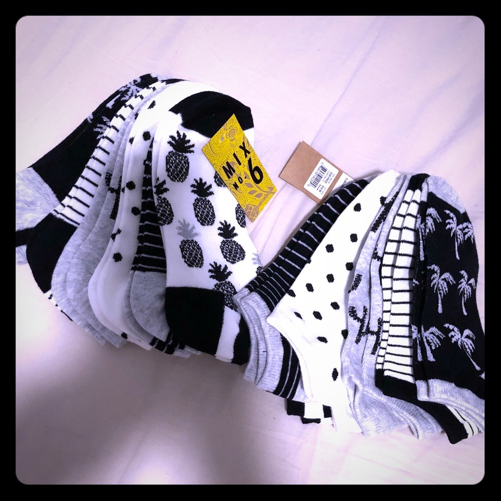 Socks (Low Cut) Cute Assorted Patterns (12 Pairs)